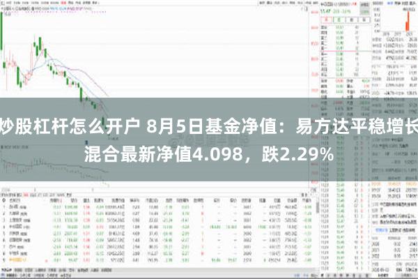 炒股杠杆怎么开户 8月5日基金净值：易方达平稳增长混合最新净值4.098，跌2.29%